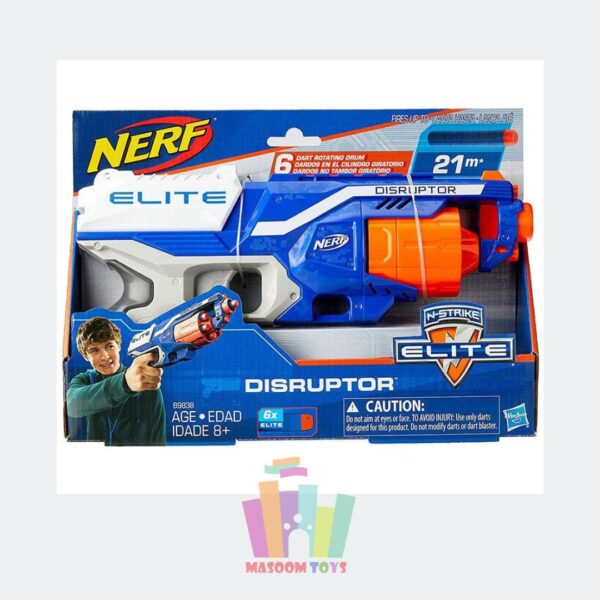 Nerf N-Strike Elite Disruptor Toy Blaster 6-Dart Rotating Drum Gun