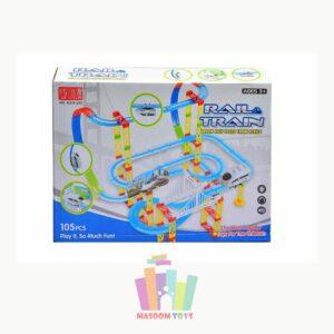 Rail Train 105 Pcs Battery Operated Train Track Set
