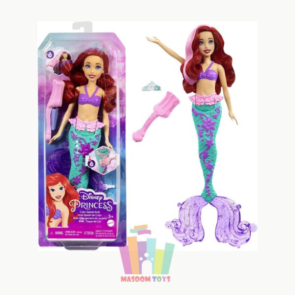 Barbie Ariel Mermaid Doll with Colour Changing Hair and Tail Fin