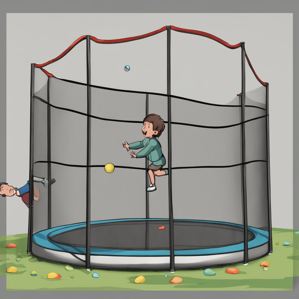 trampoline-with-net-with-children-playing-in-it-761055406