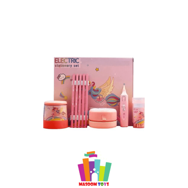 Stationery Set with Pencil Sharpener,Electric Eraser,Vacuum Cleaner