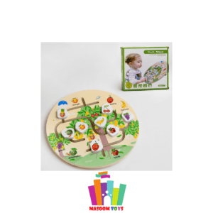 Wooden Fruit Maze Game